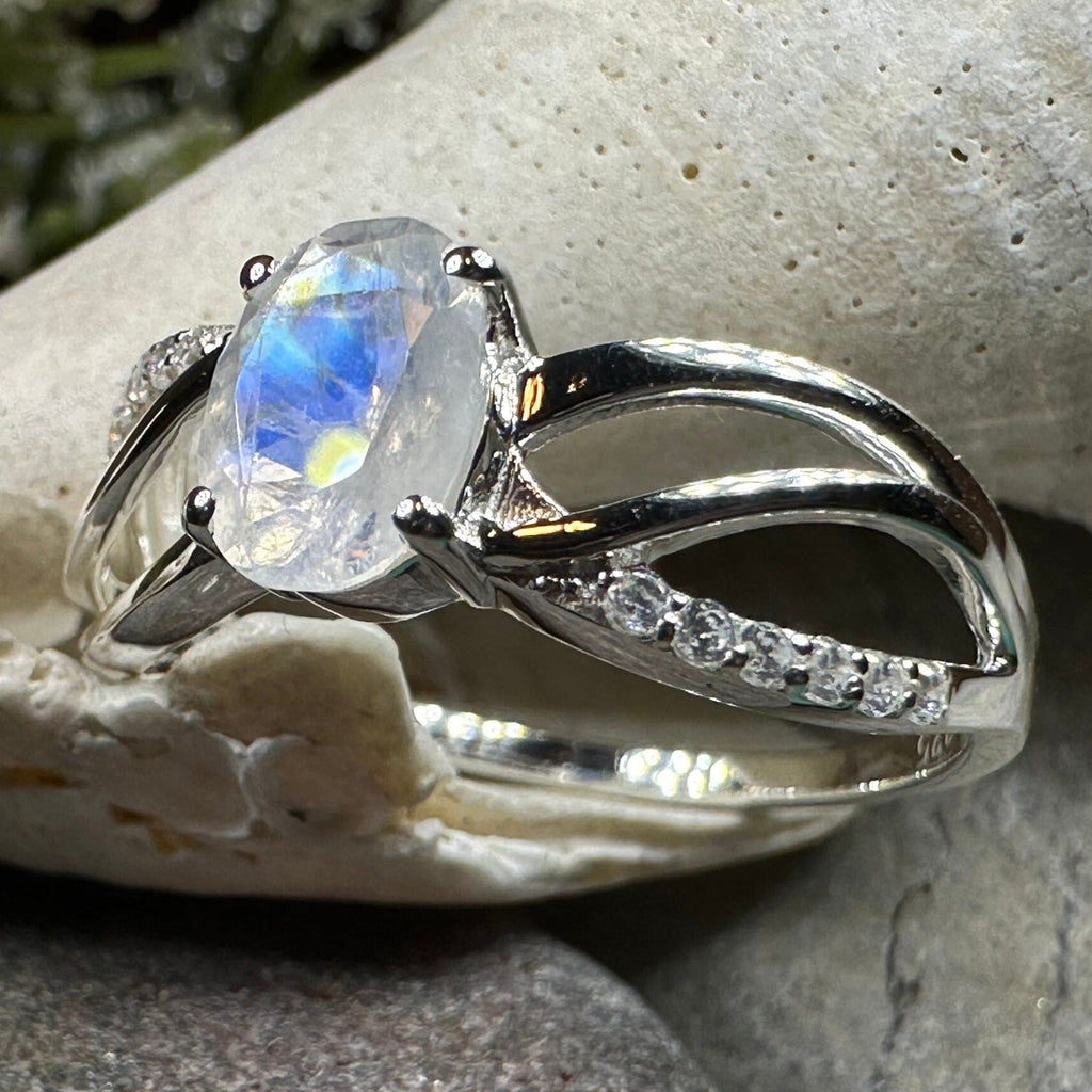 Snow Queen Moonstone Ring