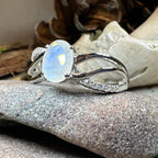 Snow Queen Moonstone Ring