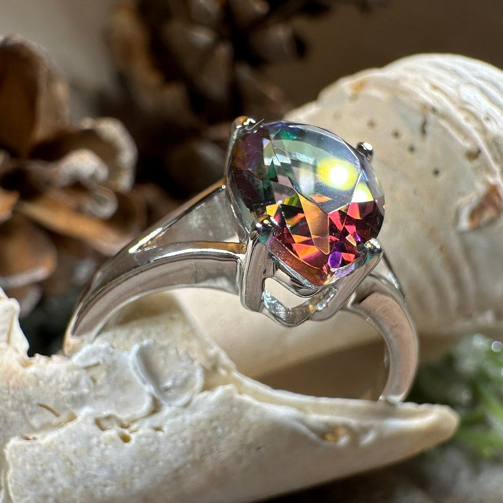 Leithen Mystic Topaz Engagement Ring