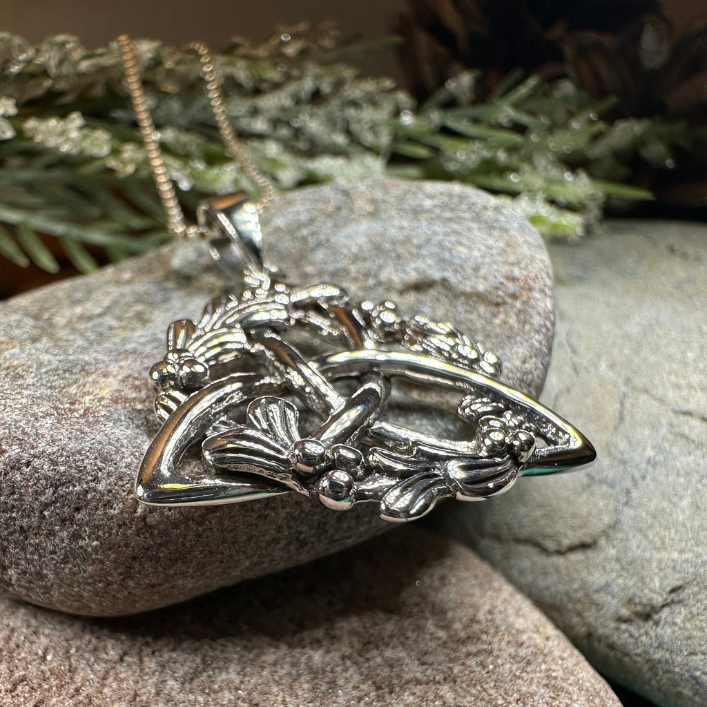 Mystic Mistletoe Triquetra Necklace