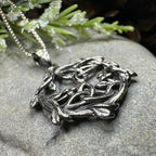 Mistletoe Trinity Knot Necklace