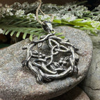 Mistletoe Trinity Knot Necklace