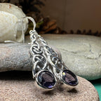 Lianna Celtic Amethyst Earrings