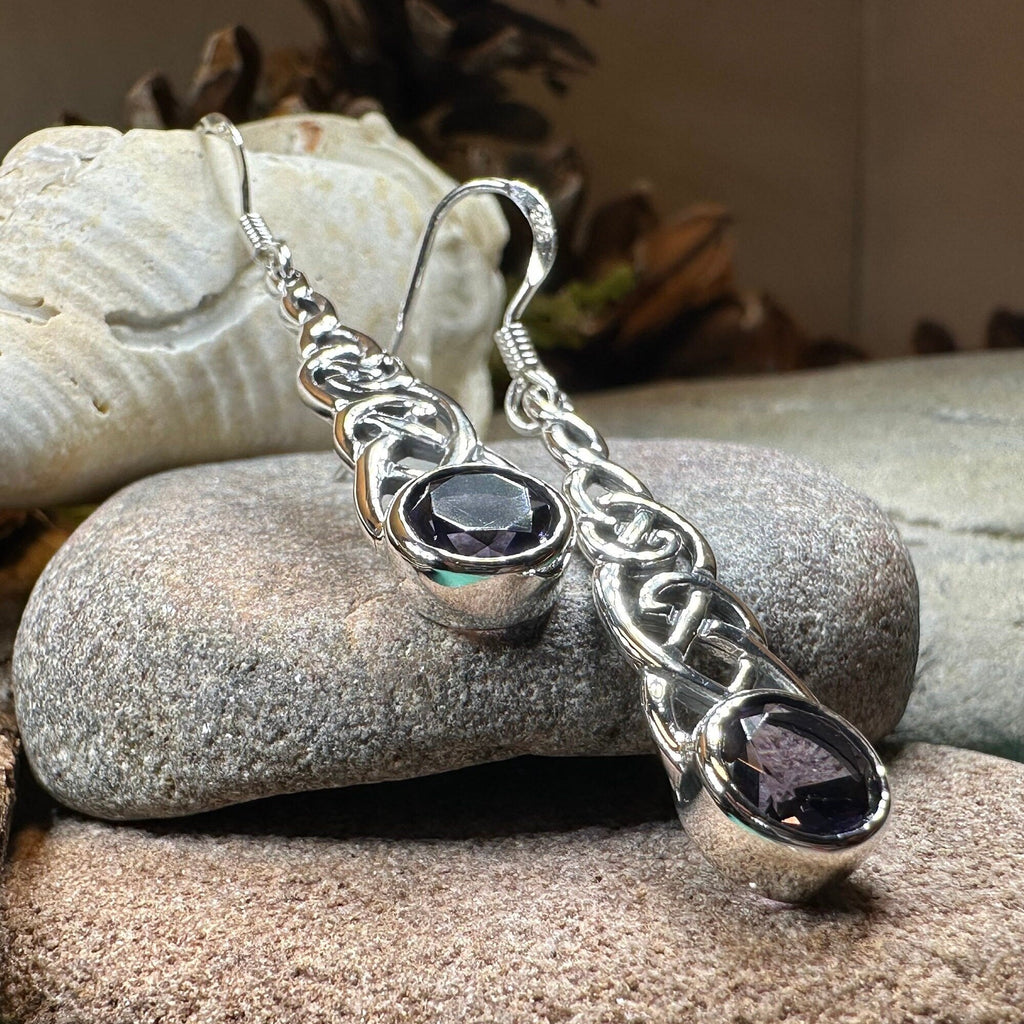 Lianna Celtic Amethyst Earrings