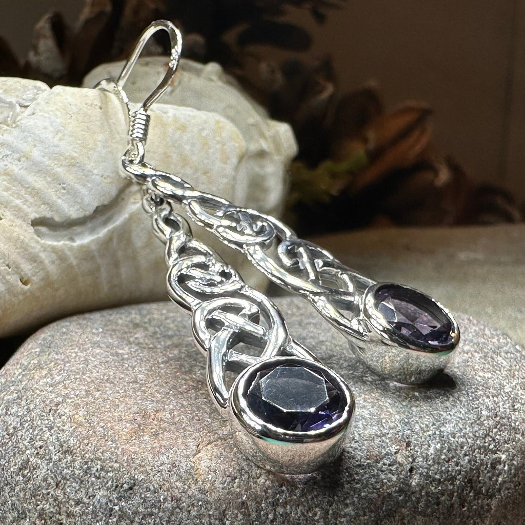 Lianna Celtic Amethyst Earrings