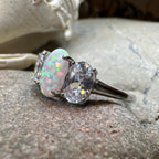 Eternity Opal Celtic Ring