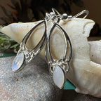 Lalvyna Trinity Knot Moonstone Earrings