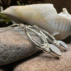 Lalvyna Trinity Knot Moonstone Earrings