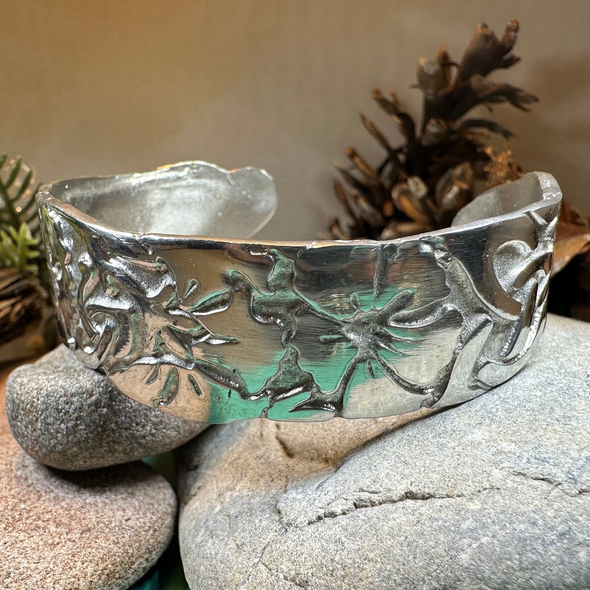 Celtic Garden Pewter Bracelet
