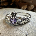 Eriu Marcasite Claddagh Ring