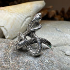 Crynoch Celtic Snake Ring