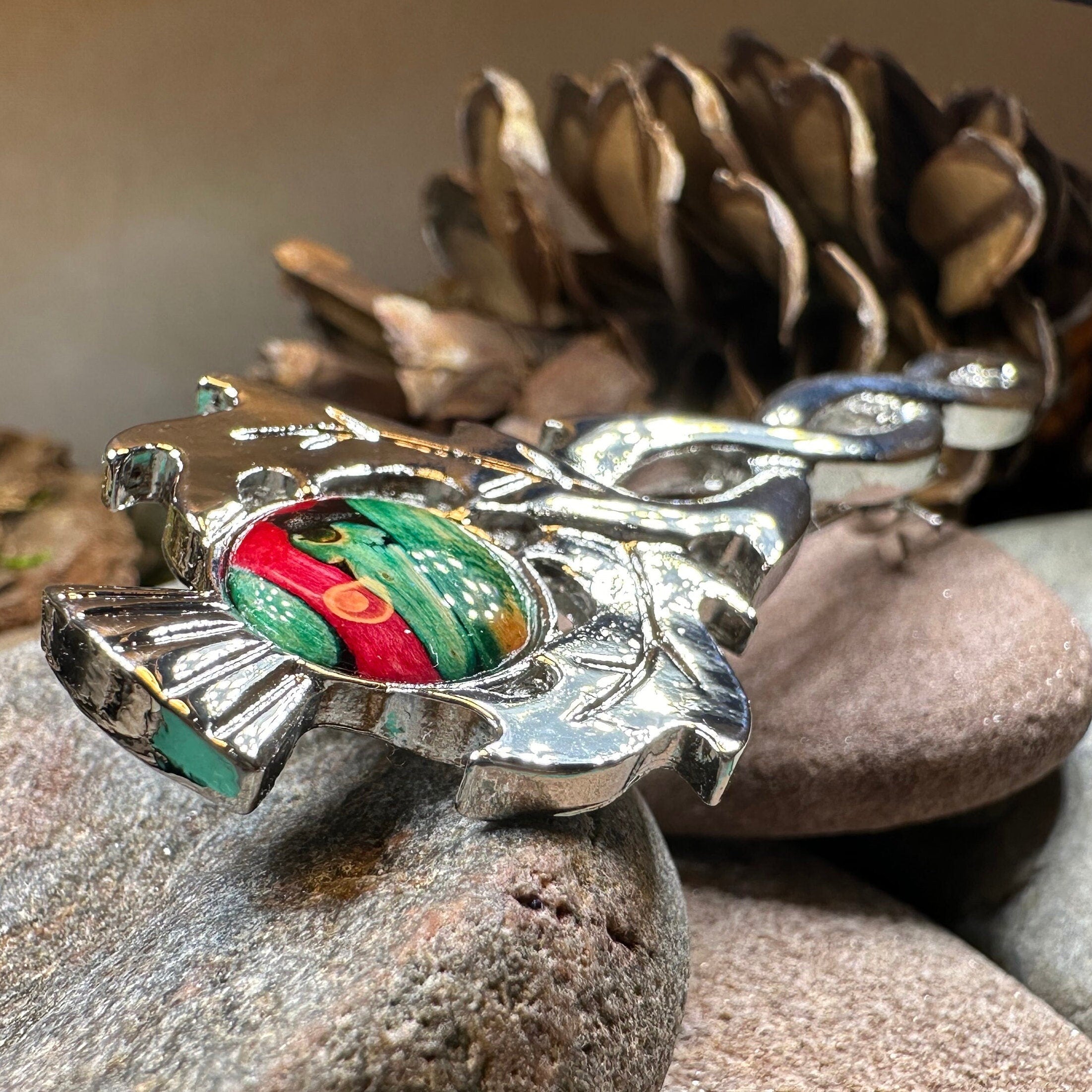 Heathergems Thistle Kilt Pin