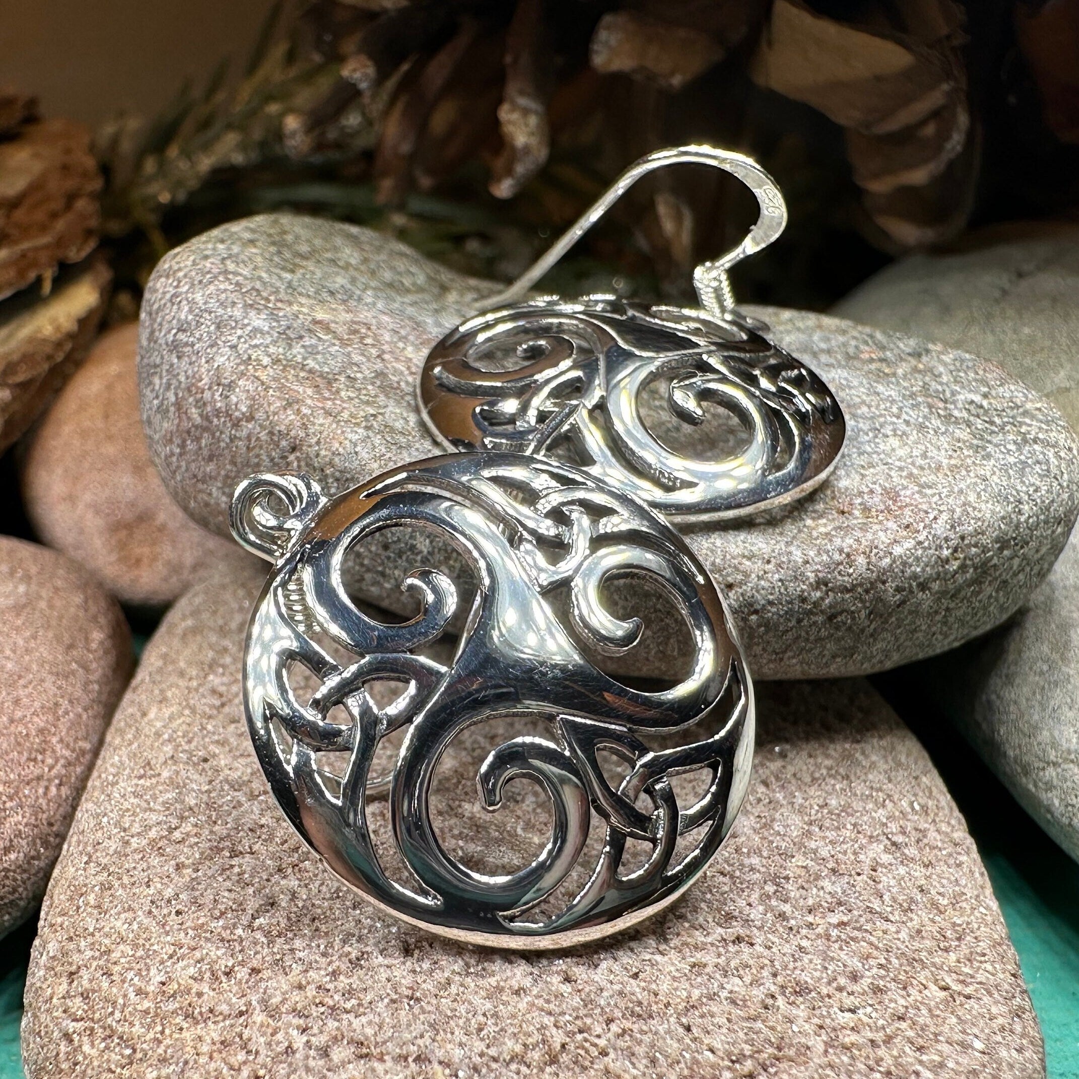 Lilith Celtic Spiral Earrings