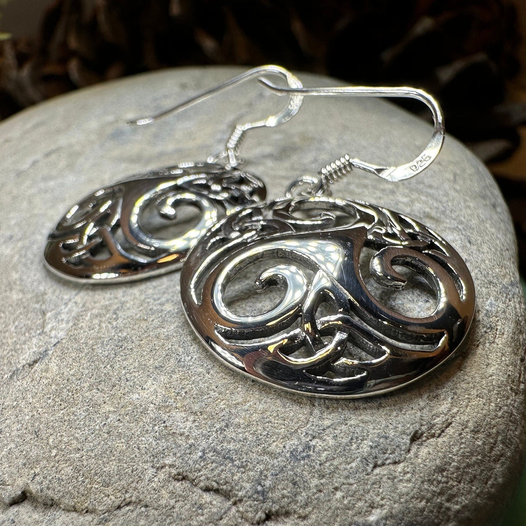Lilith Celtic Spiral Earrings