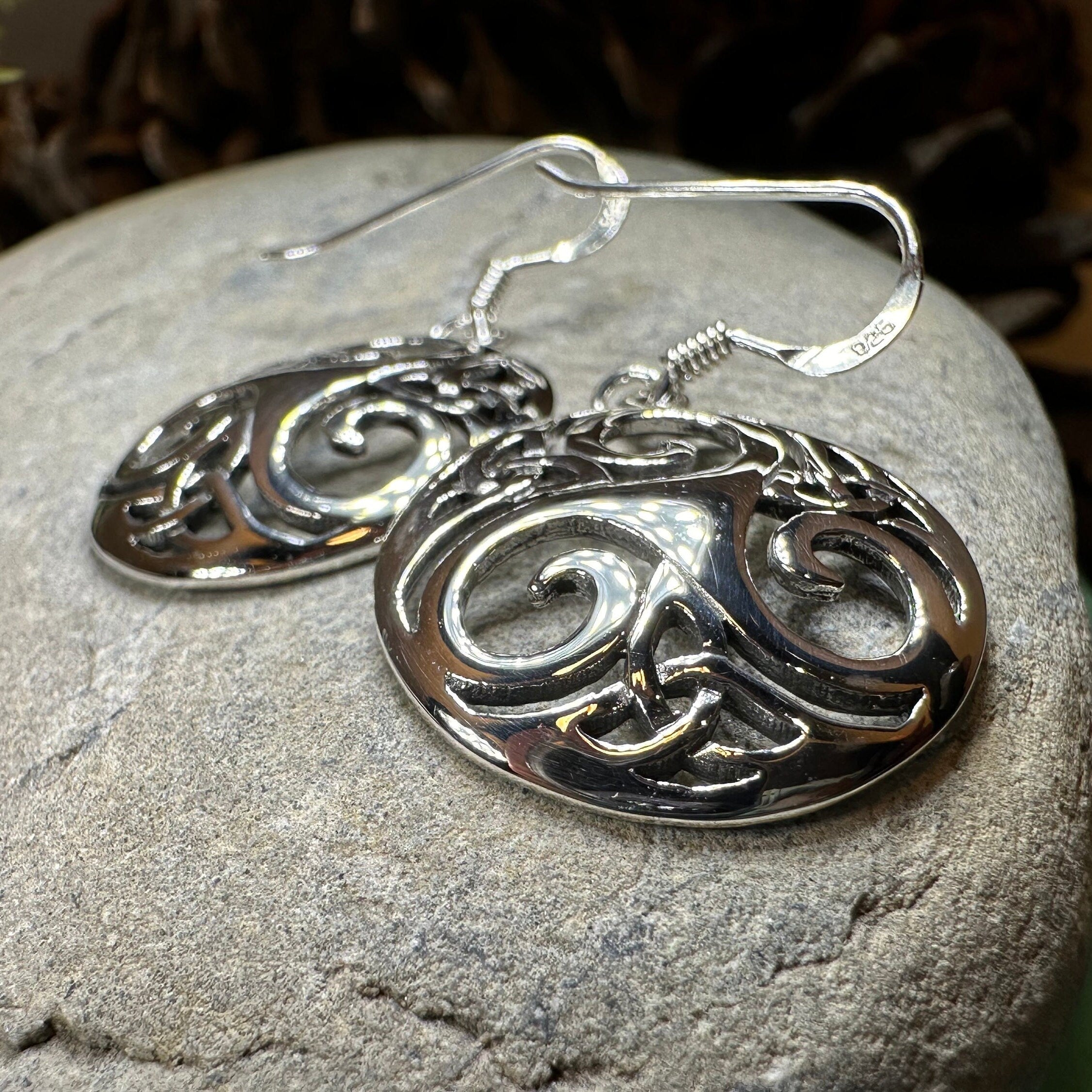 Lilith Celtic Spiral Earrings