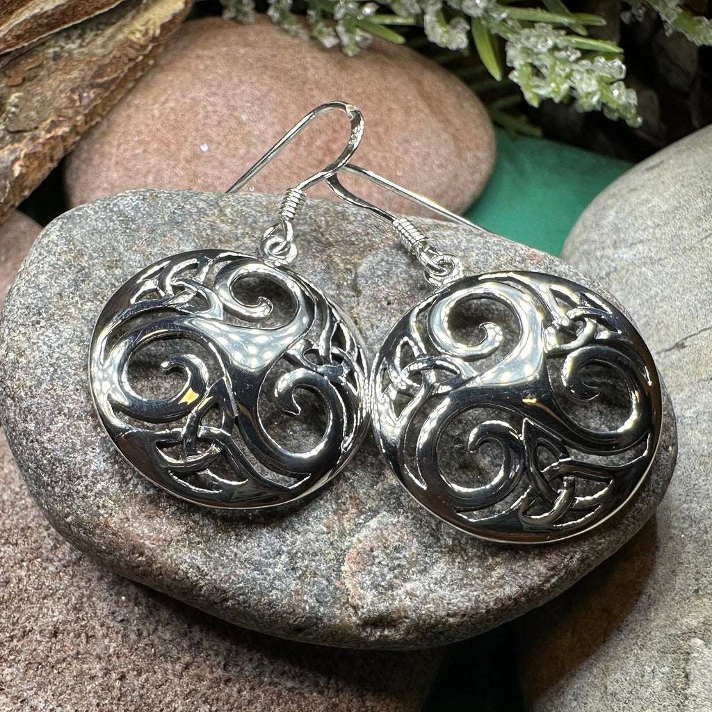 Lilith Celtic Spiral Earrings