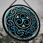 Blue Brenton Celtic Spiral Suncatcher