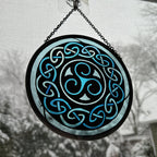 Blue Brenton Celtic Spiral Suncatcher