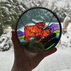 Scottish Highland Cow Suncatcher