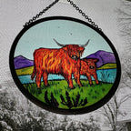 Scottish Highland Cow Suncatcher