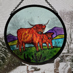Scottish Highland Cow Suncatcher