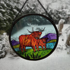 Scottish Highland Cow Suncatcher