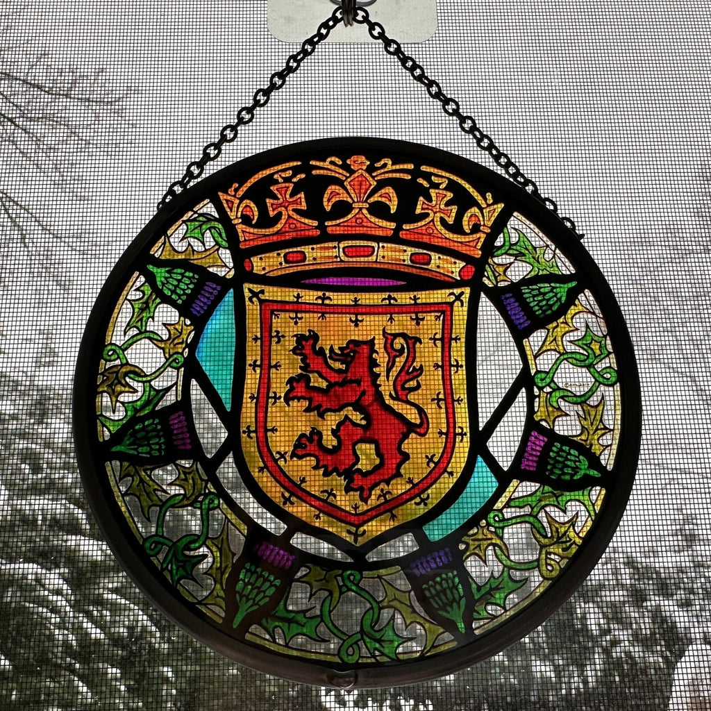 Scottish Lion Stained Glass Gift