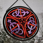 Celtic Dragon Stained Glass