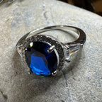 Elegant Sapphire Statement Ring