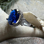 Elegant Sapphire Statement Ring