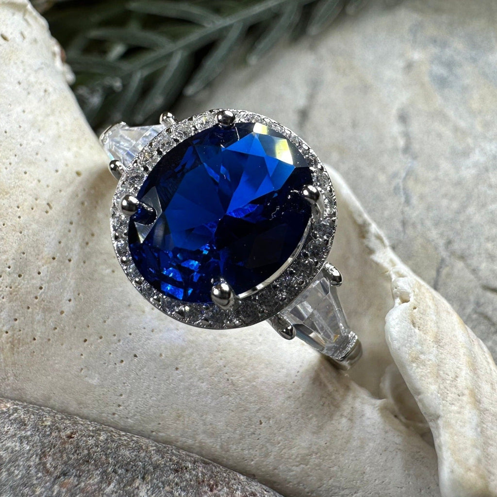 Elegant Sapphire Statement Ring