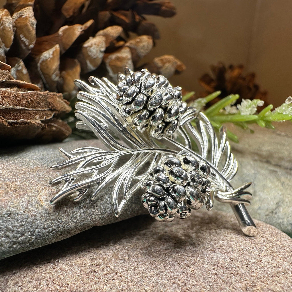 Celtic Winter Pine Cone Brooch