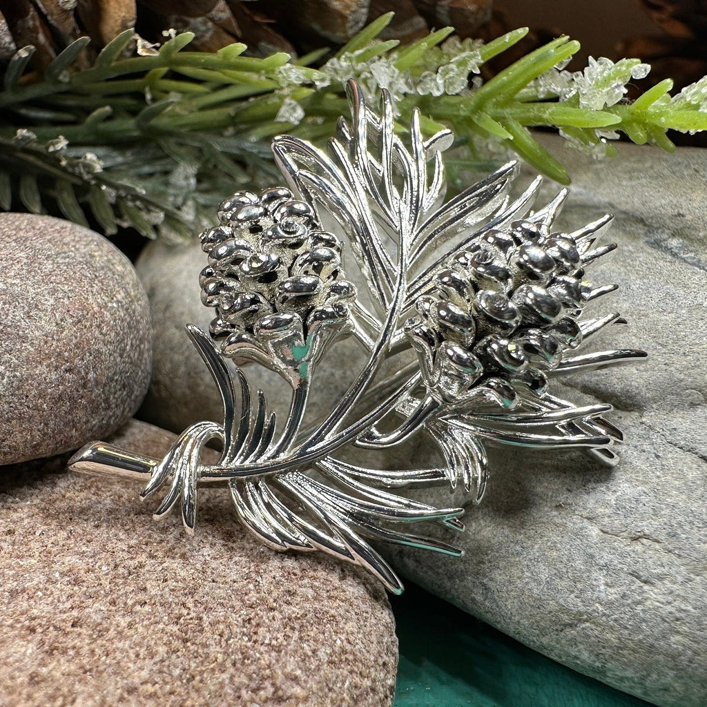 Celtic Winter Pine Cone Brooch