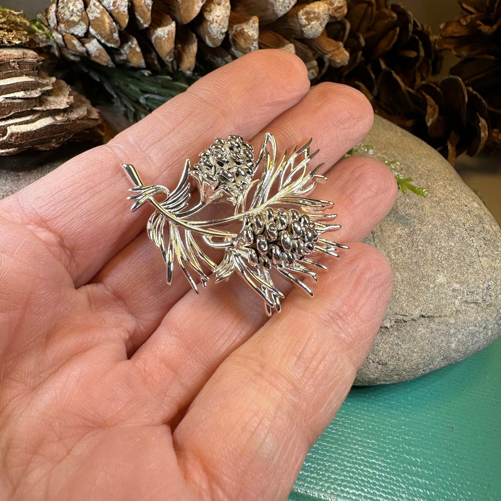 Celtic Winter Pine Cone Brooch