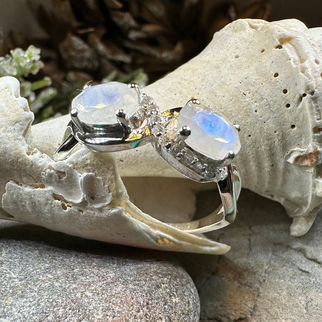 Moonstone Infinity Promise Ring