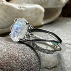 Snow Queen Moonstone Ring