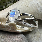 Snow Queen Moonstone Ring