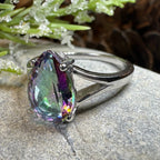Leithen Mystic Topaz Engagement Ring