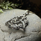 Mystic Mistletoe Triquetra Necklace