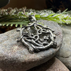 Mistletoe Trinity Knot Necklace