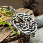 Mistletoe Trinity Knot Necklace