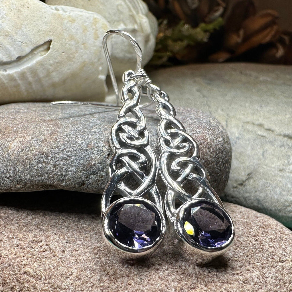 Lianna Celtic Amethyst Earrings
