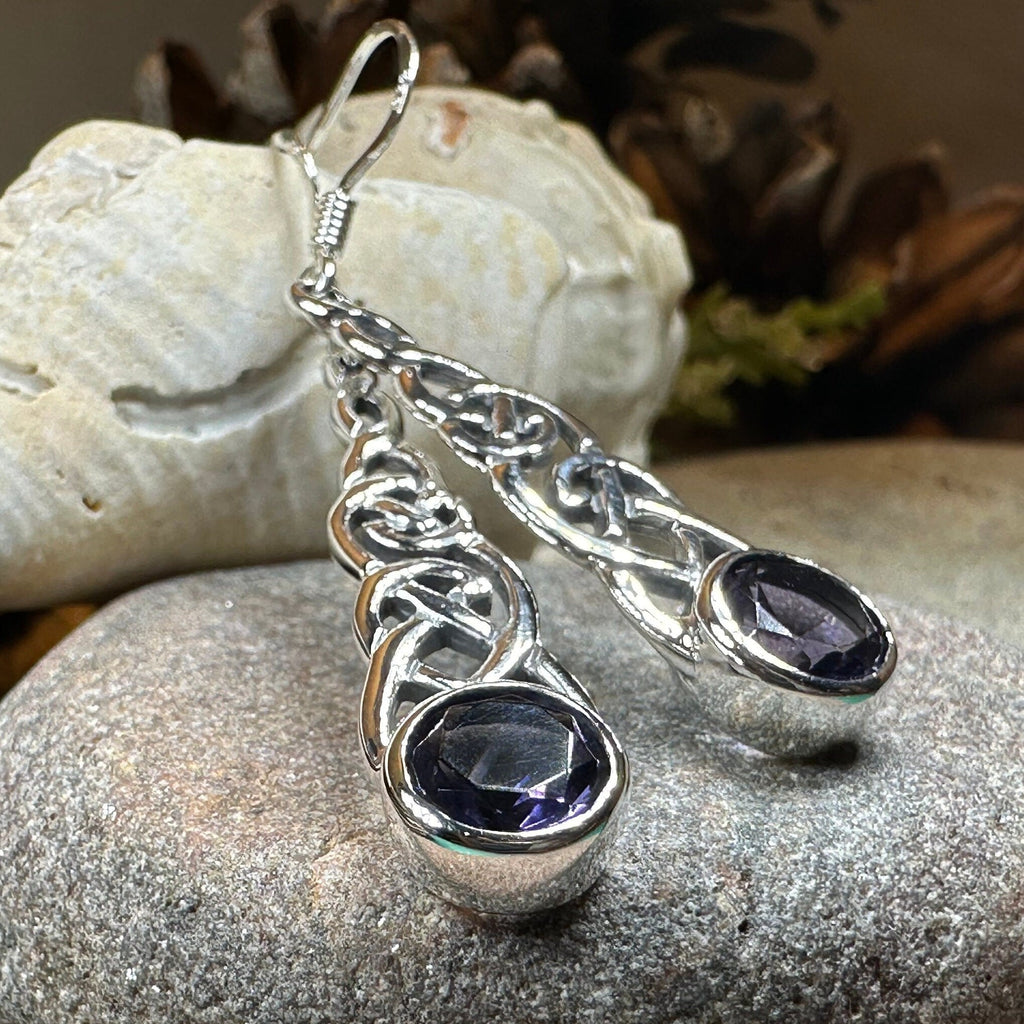 Lianna Celtic Amethyst Earrings