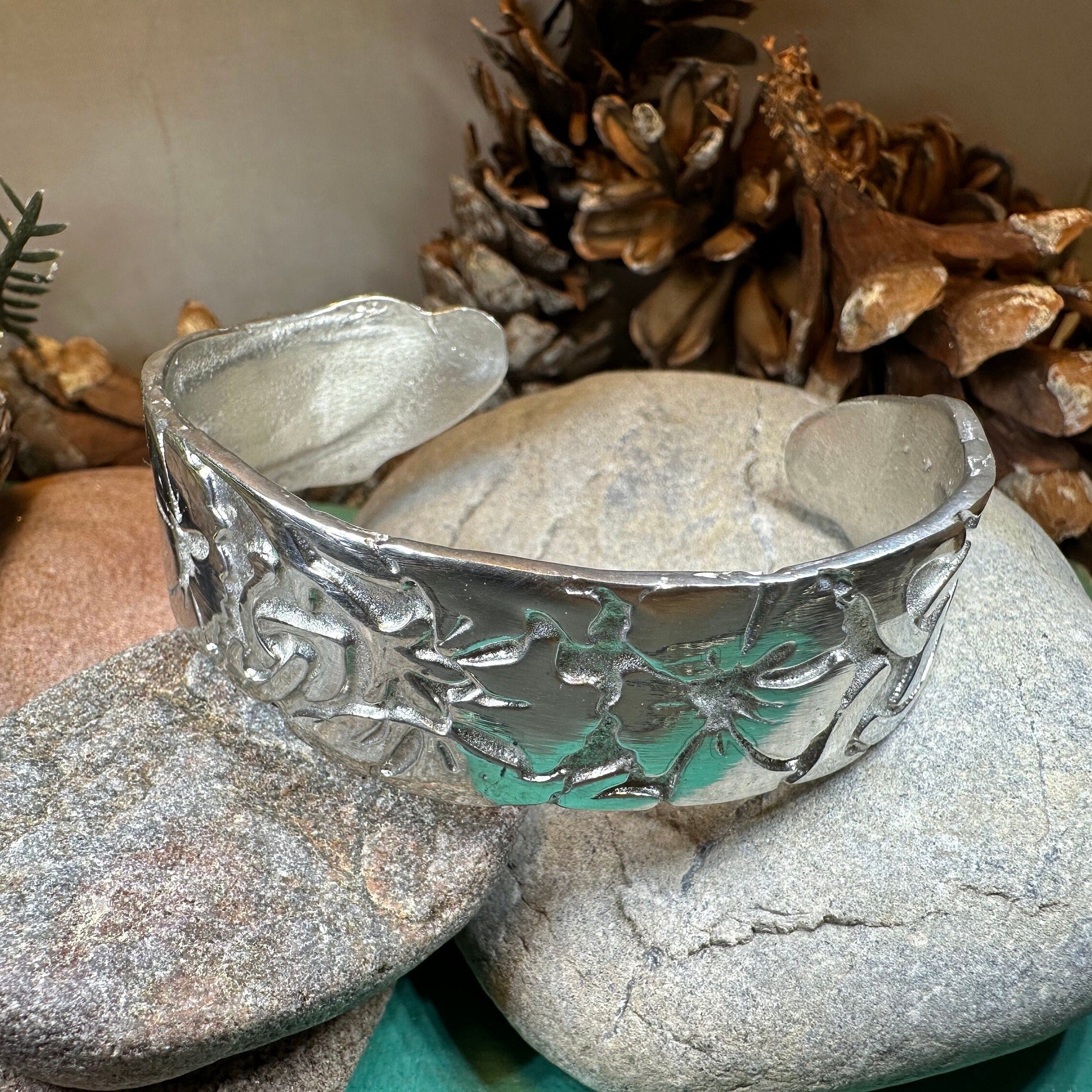 Celtic Garden Pewter Bracelet