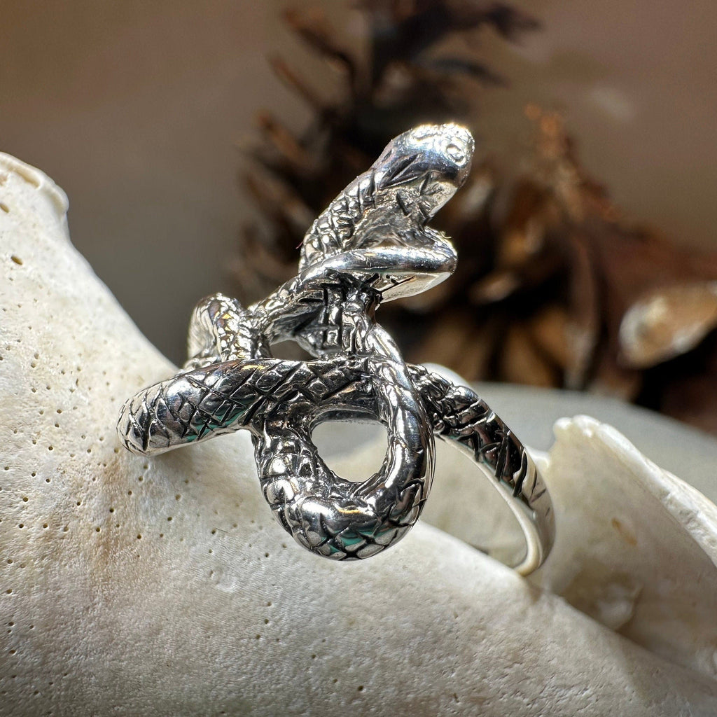 Crynoch Celtic Snake Ring