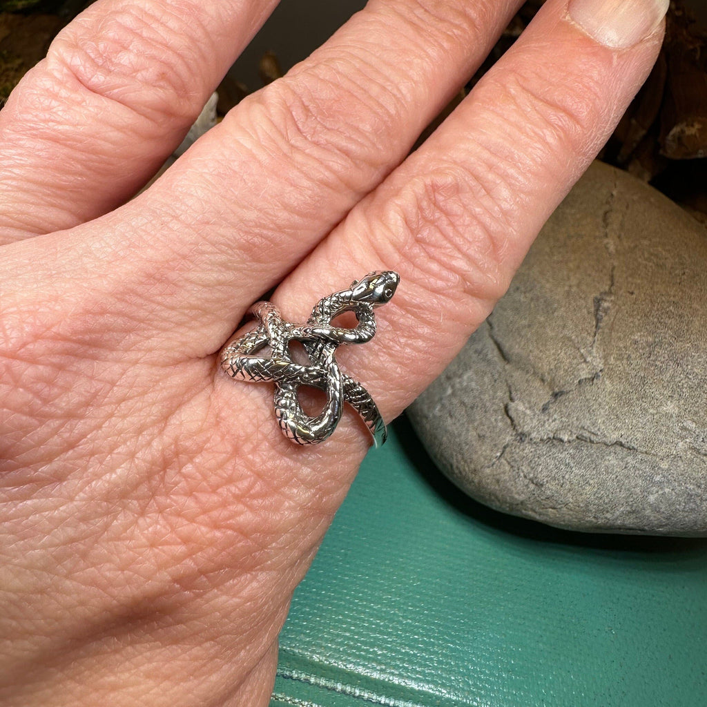 Crynoch Celtic Snake Ring