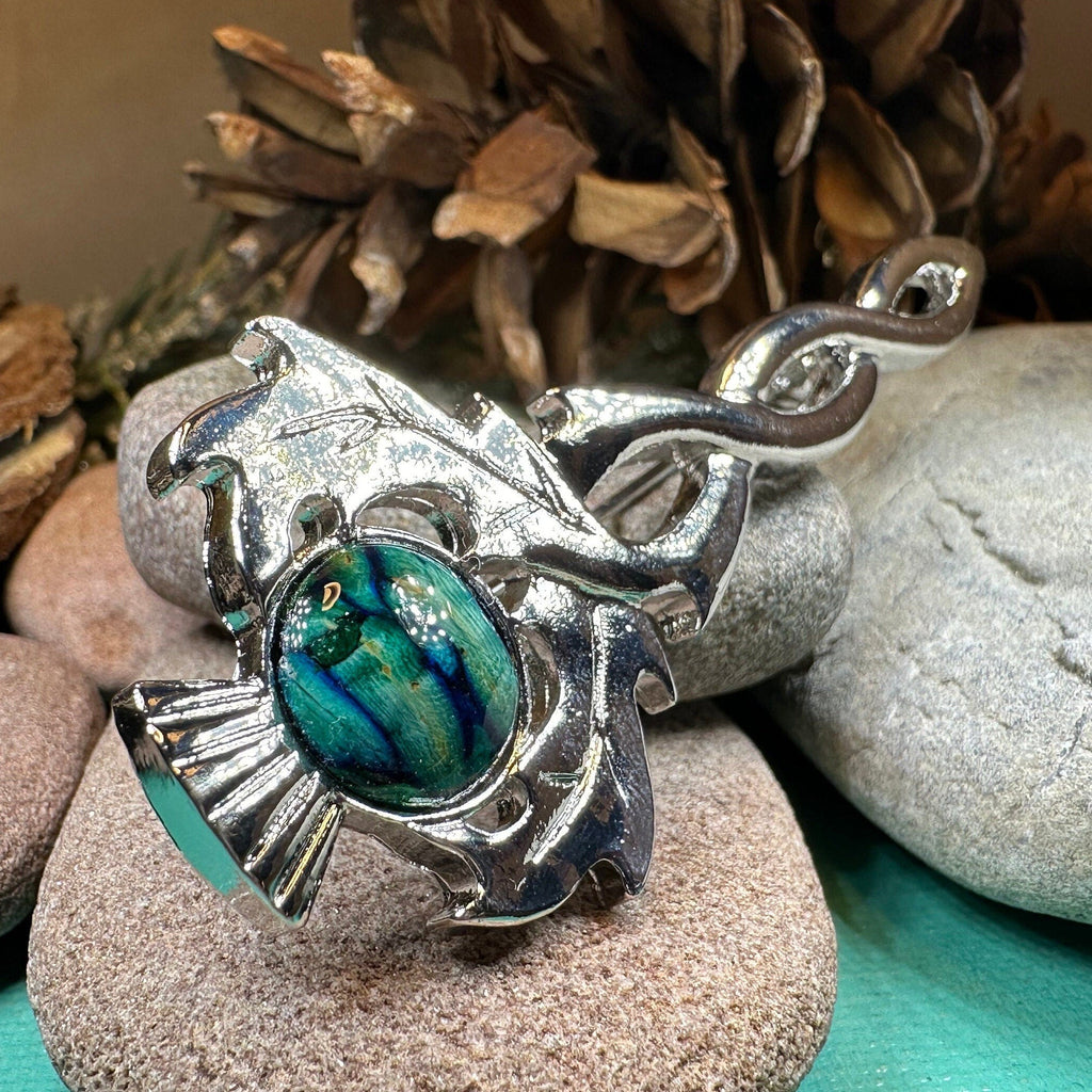 Heathergems Thistle Kilt Pin