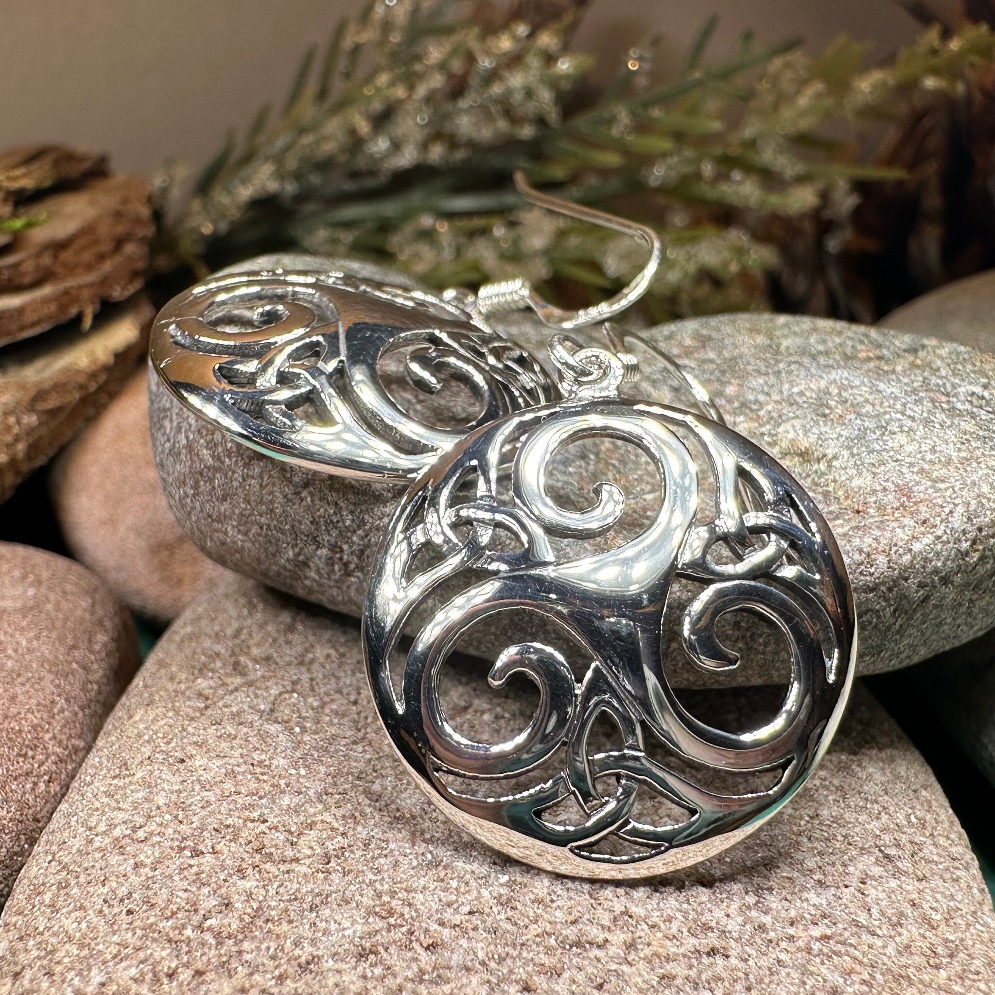 Lilith Celtic Spiral Earrings