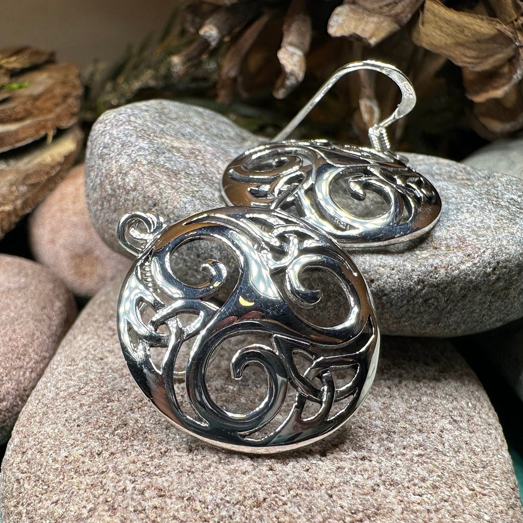 Lilith Celtic Spiral Earrings