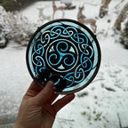 Blue Brenton Celtic Spiral Suncatcher